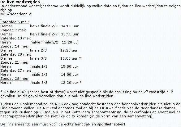 Handbal op televisie