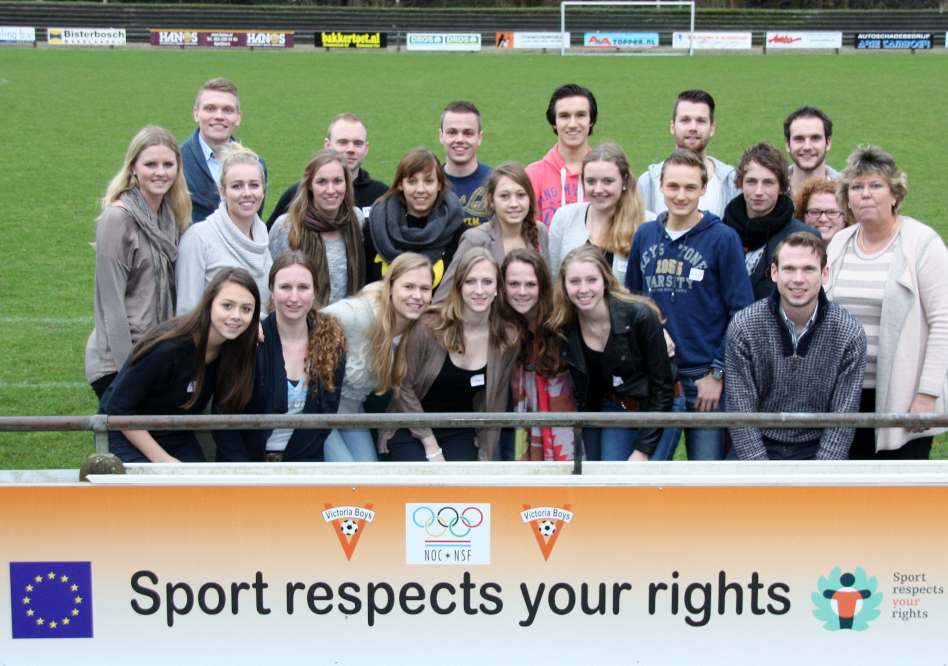 Campagneleden ‘1 op de 5’ zetten zich in tegen seksuele intimidatie in de sport.