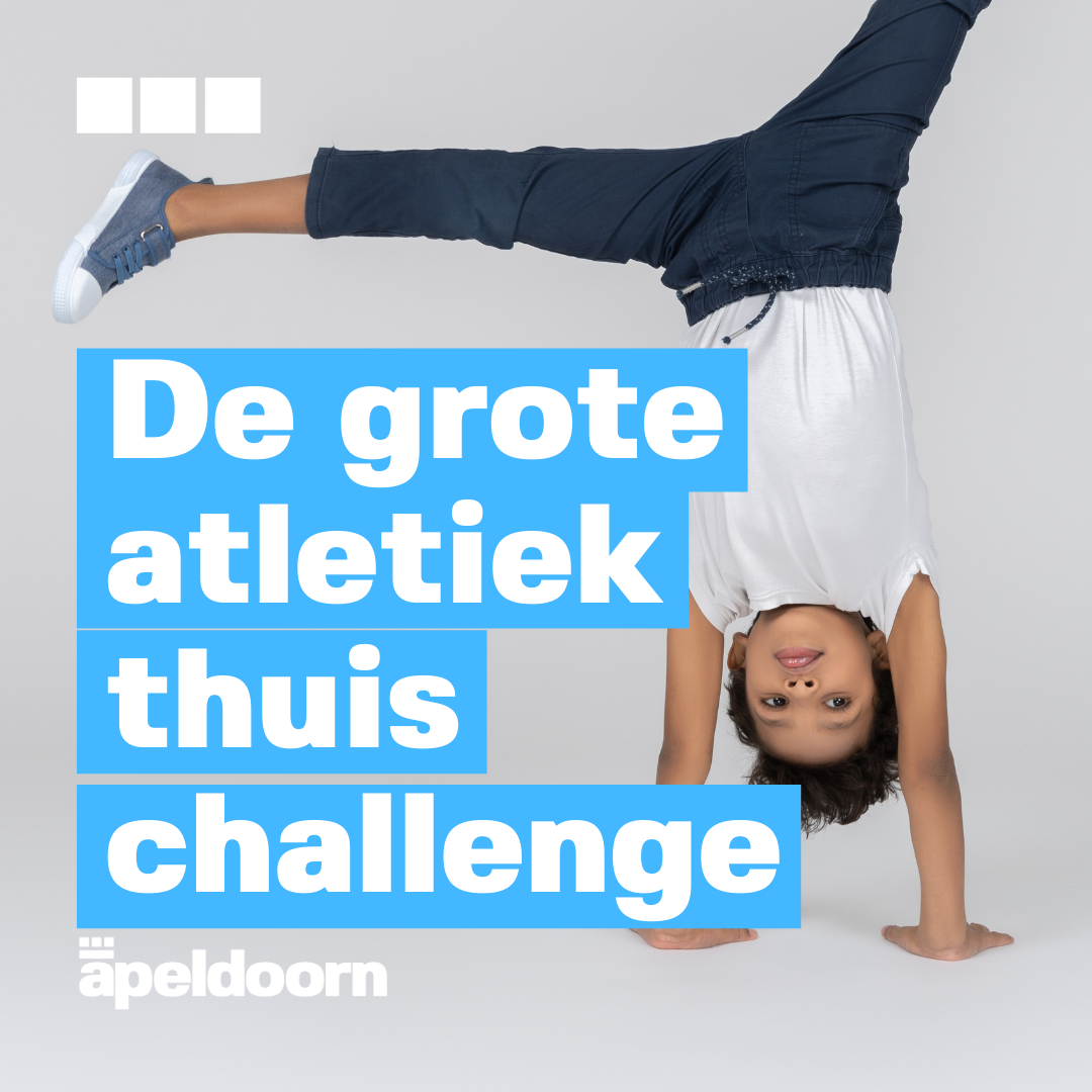 Apeldoornse kids in beweging met Apeldoornse Atletiek Thuis Challenge