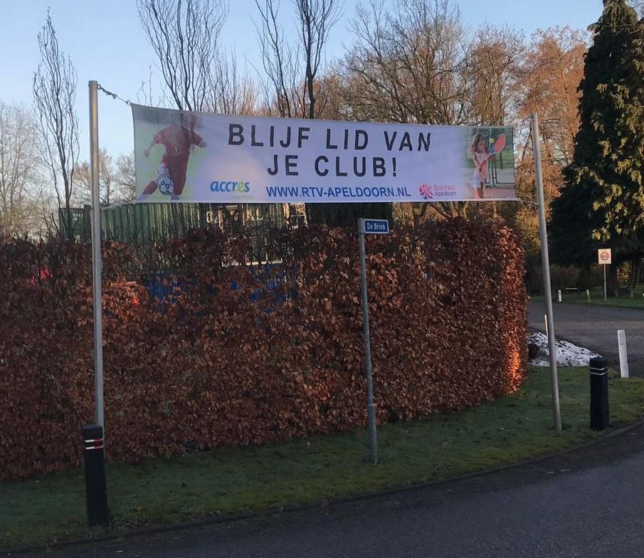 Steun je club spandoeken voor de sportvereniging, interesse?