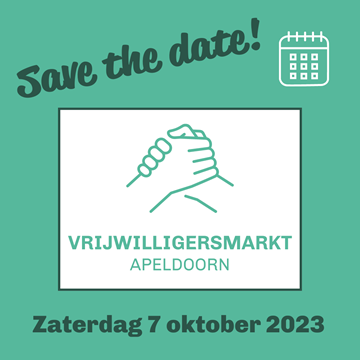 Save the date - Vrijwilligersmarkt