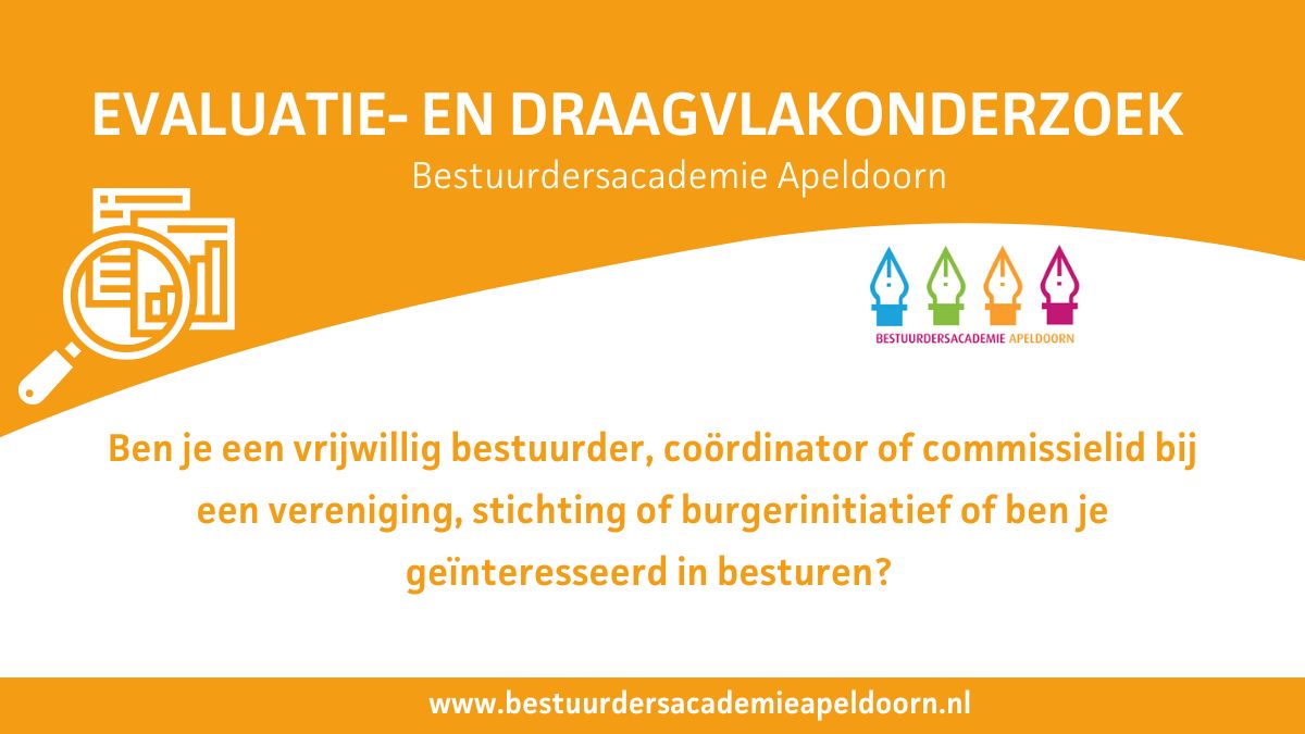 Evaluatie- en draagvlak onderzoek Bestuurdersacademie 