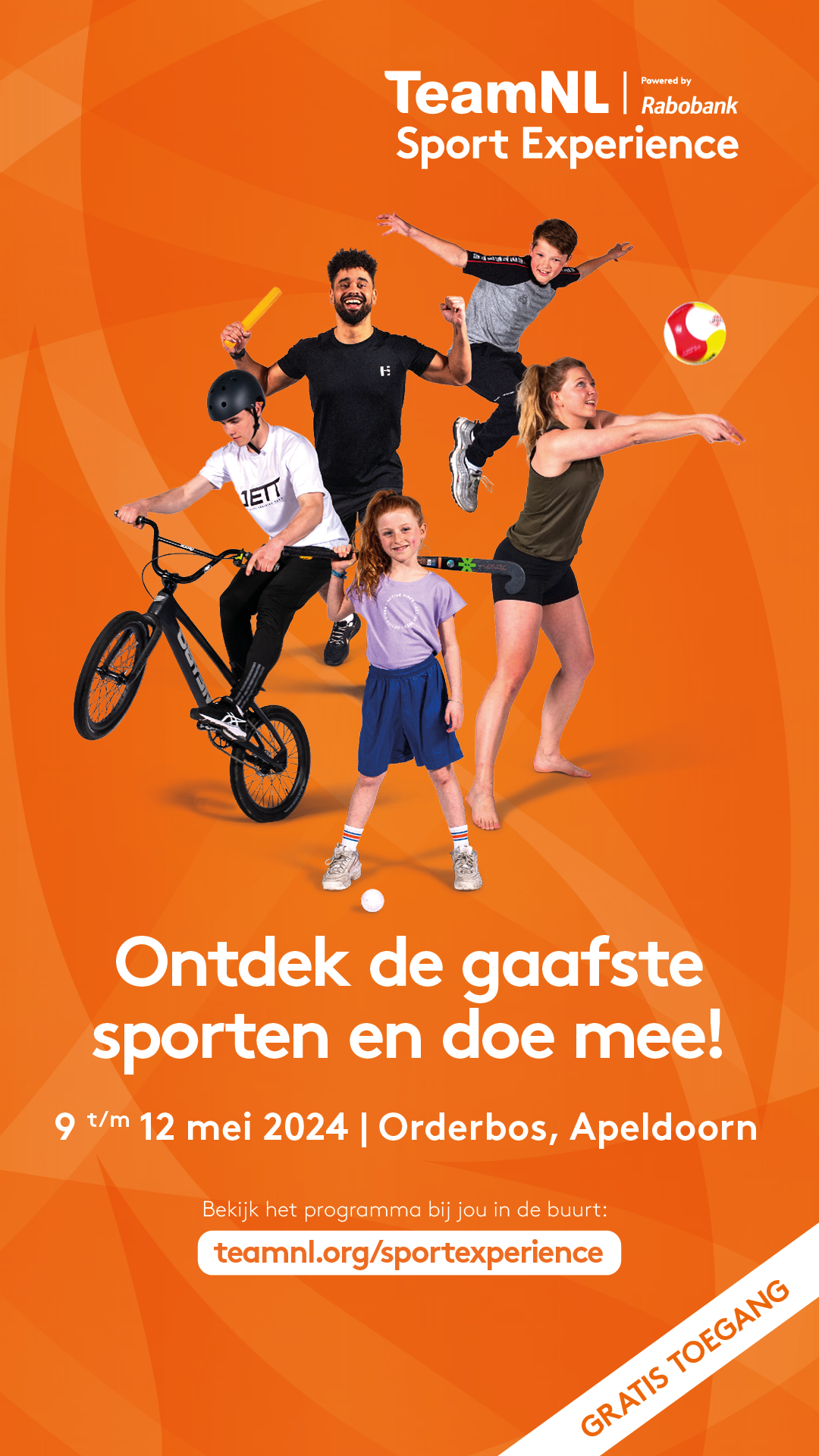 Ontdek de gaafste sporten tijdens de Team NL Sport Experience op 9 t/m 12 mei