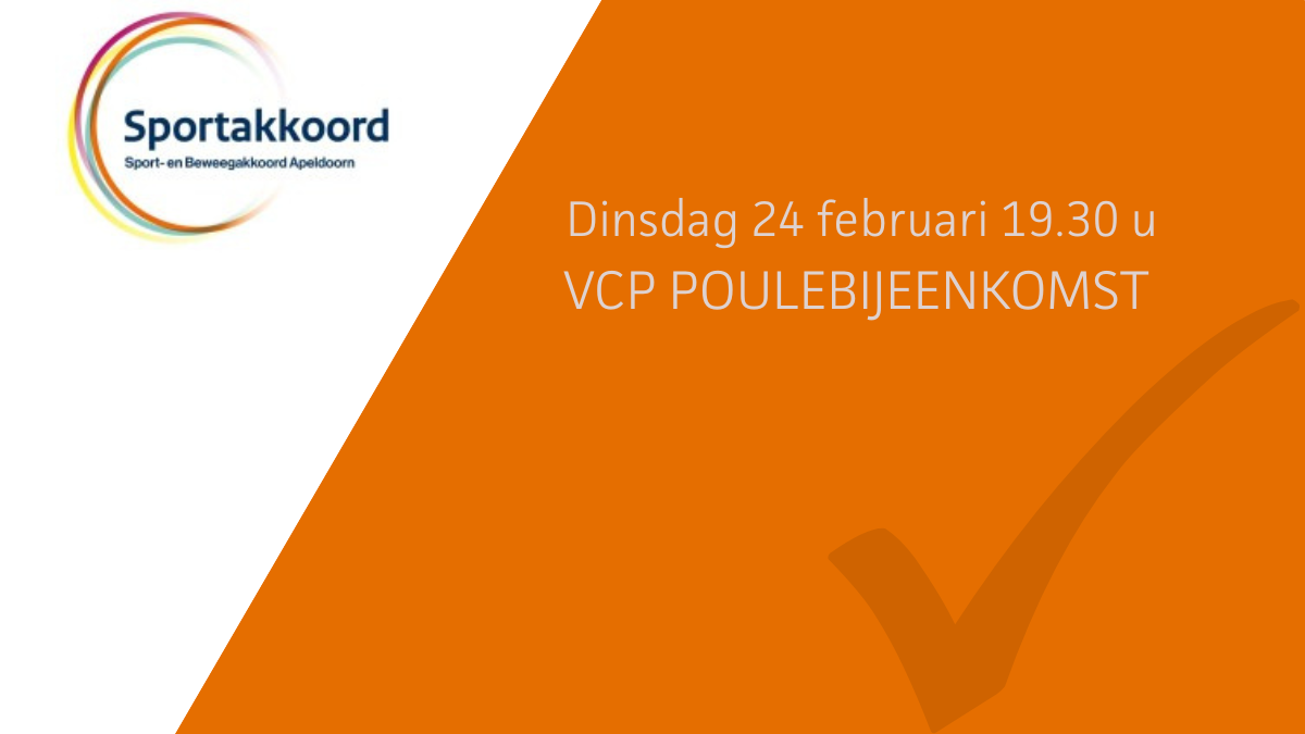 VCP Poulebijeenkomst 24 februari bij sv Groen Wit '62