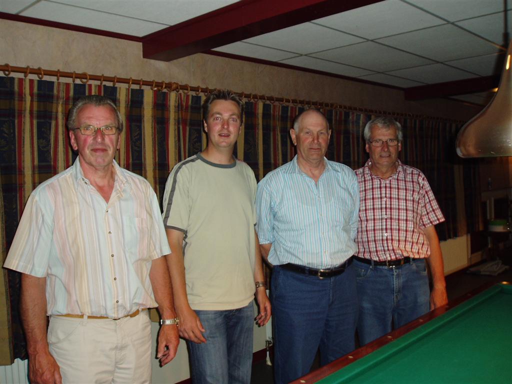 Toon Hurenkamp clubkampioen biljart 2007-’08